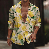 Summer shirt with lemon print for men – Matteo-S-State of Style
