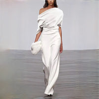 Summer White Ladies Jumpsuit with Timeless Design – Liva-S-State of Style