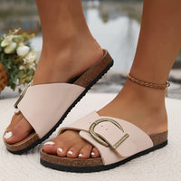 Summer women’s cork sandals with buckle – Karla-Black-3-State of Style