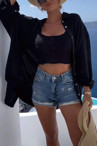 Summer Women's Tunic with Embellished Back – Serena-White-S-State of Style