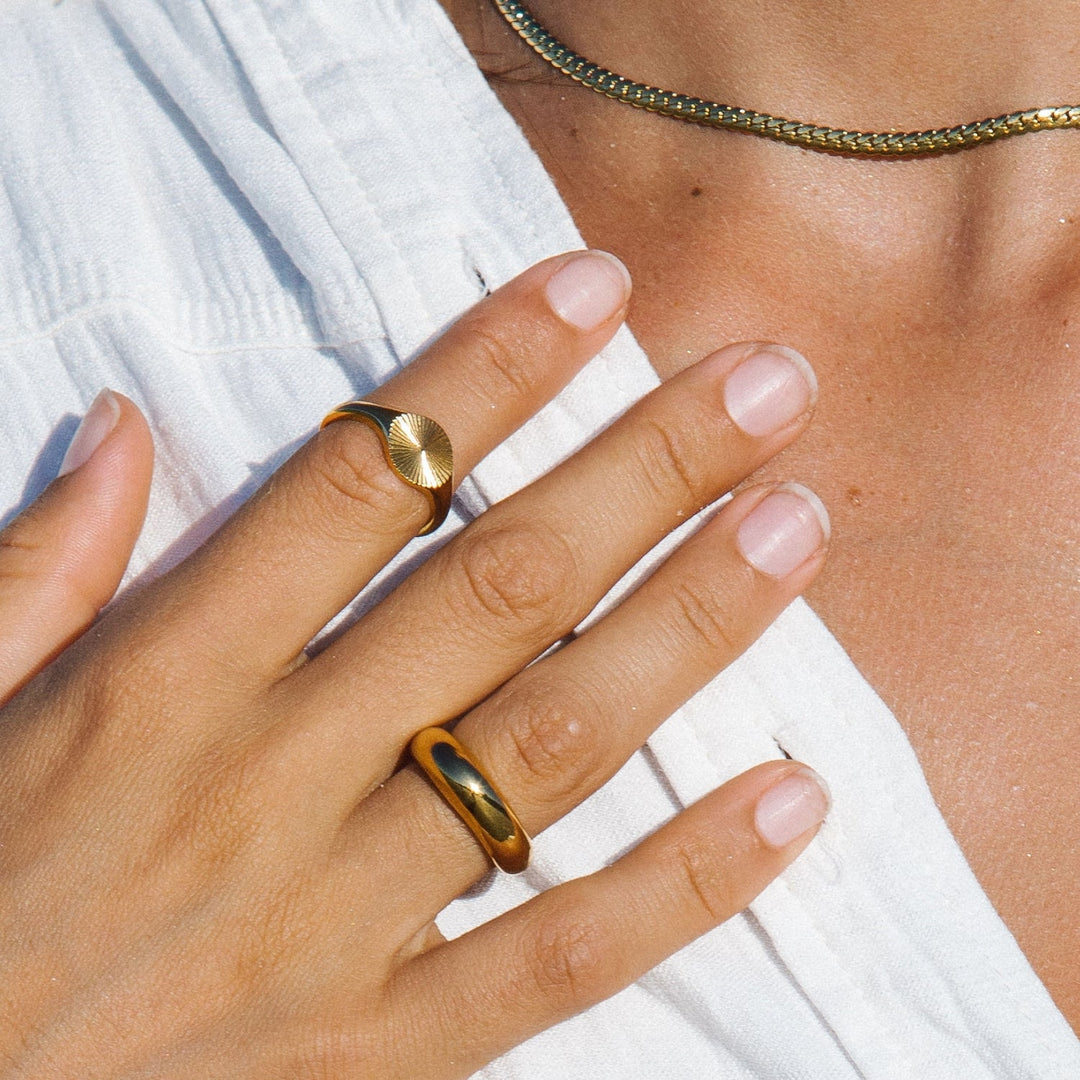Sun Signet Ring - Solara-5-Gold-State of Style