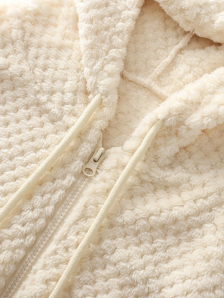 Super Comfy Ladies' Jacket with Warm Lining - Elise-White-S-State of Style