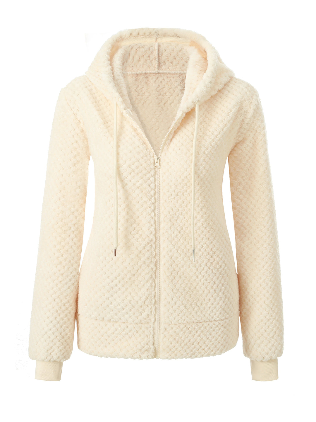 Super Comfy Ladies' Jacket with Warm Lining - Elise-White-S-State of Style