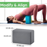 Support Yoga Block - Non-slip EVA Foam-Black-State of Style