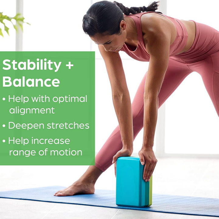 Support Yoga Block - Non-slip EVA Foam-Black-State of Style