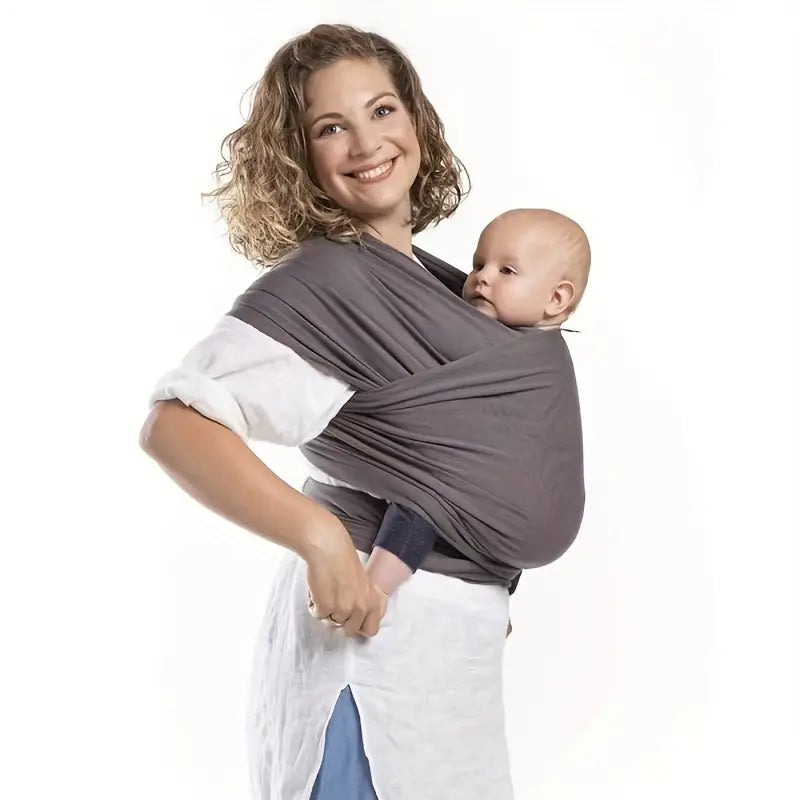 Supportive Baby Carrier - CuddleWrap-Light grey-State of Style