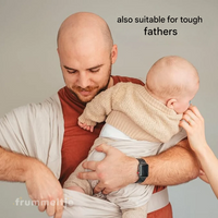 Supportive Baby Carrier - CuddleWrap-Light grey-State of Style