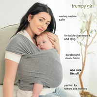 Supportive Baby Carrier - CuddleWrap-Light grey-State of Style