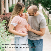 Supportive Baby Carrier - CuddleWrap-Light grey-State of Style