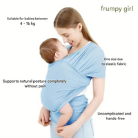 Supportive Baby Carrier - CuddleWrap-Light grey-State of Style