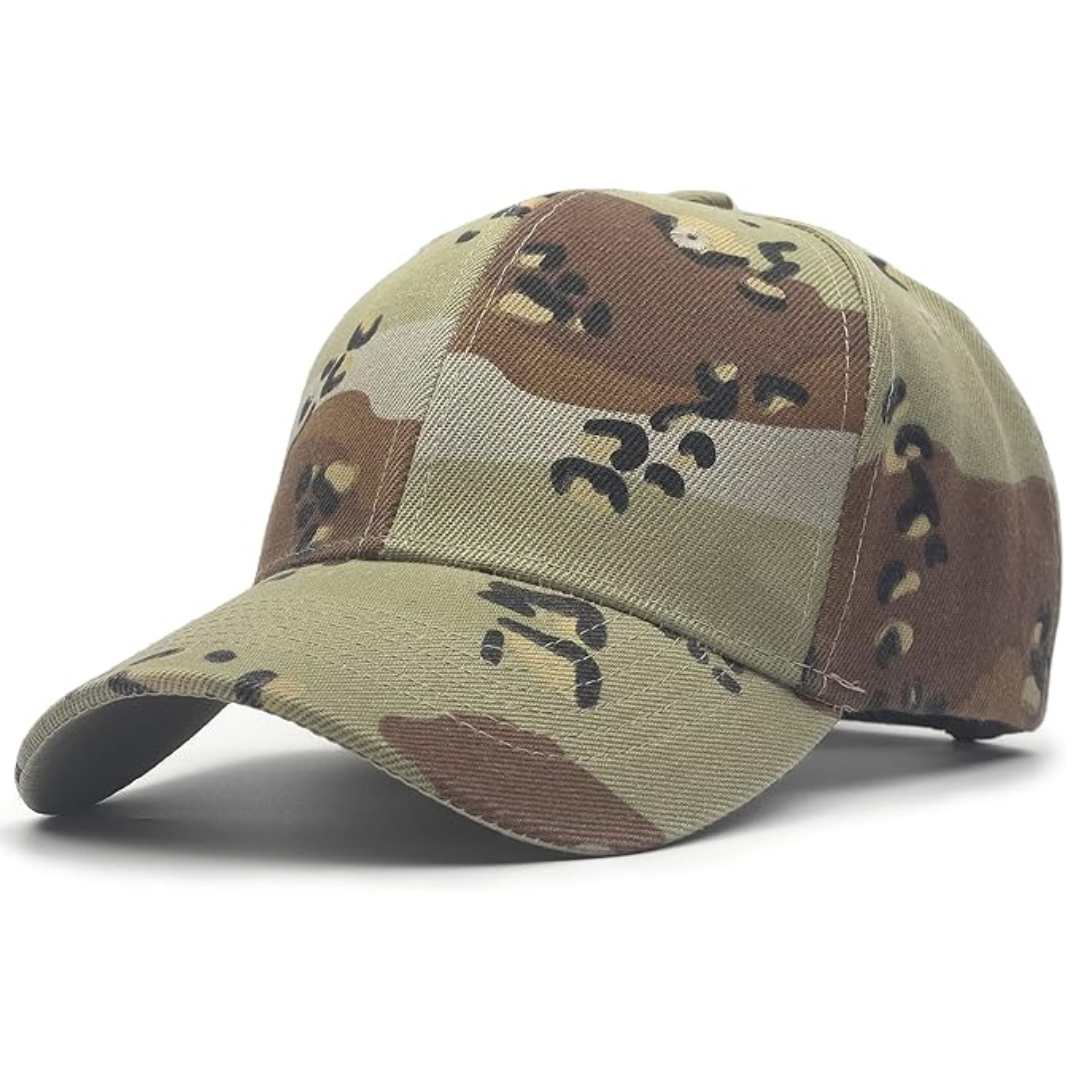 Sustainable Adjustable Performance Baseball Cap - Simon-Desert camouflage-State of Style