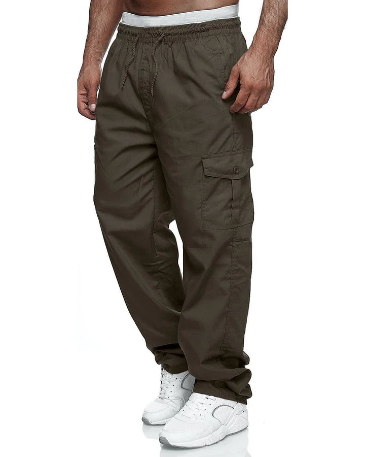 Sustainable and Comfortable Men's Trousers - Nolan-Dark brown-M-State of Style