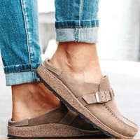 Sustainable comfort clogs in a retro style – Noelia-Light brown-3-State of Style