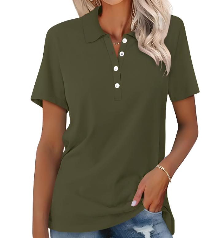 Sustainable Ladies Polo Shirt – Nova-Dark green-S-State of Style