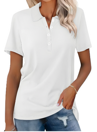 Sustainable Ladies Polo Shirt – Nova-White-S-State of Style