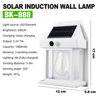 Sustainable Solar Wall Lamp - Solaris-White-State of Style