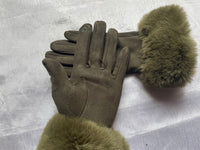 Sweden Gloves with Imitation Fur - VelvetGlam-Bordeaux-State of Style