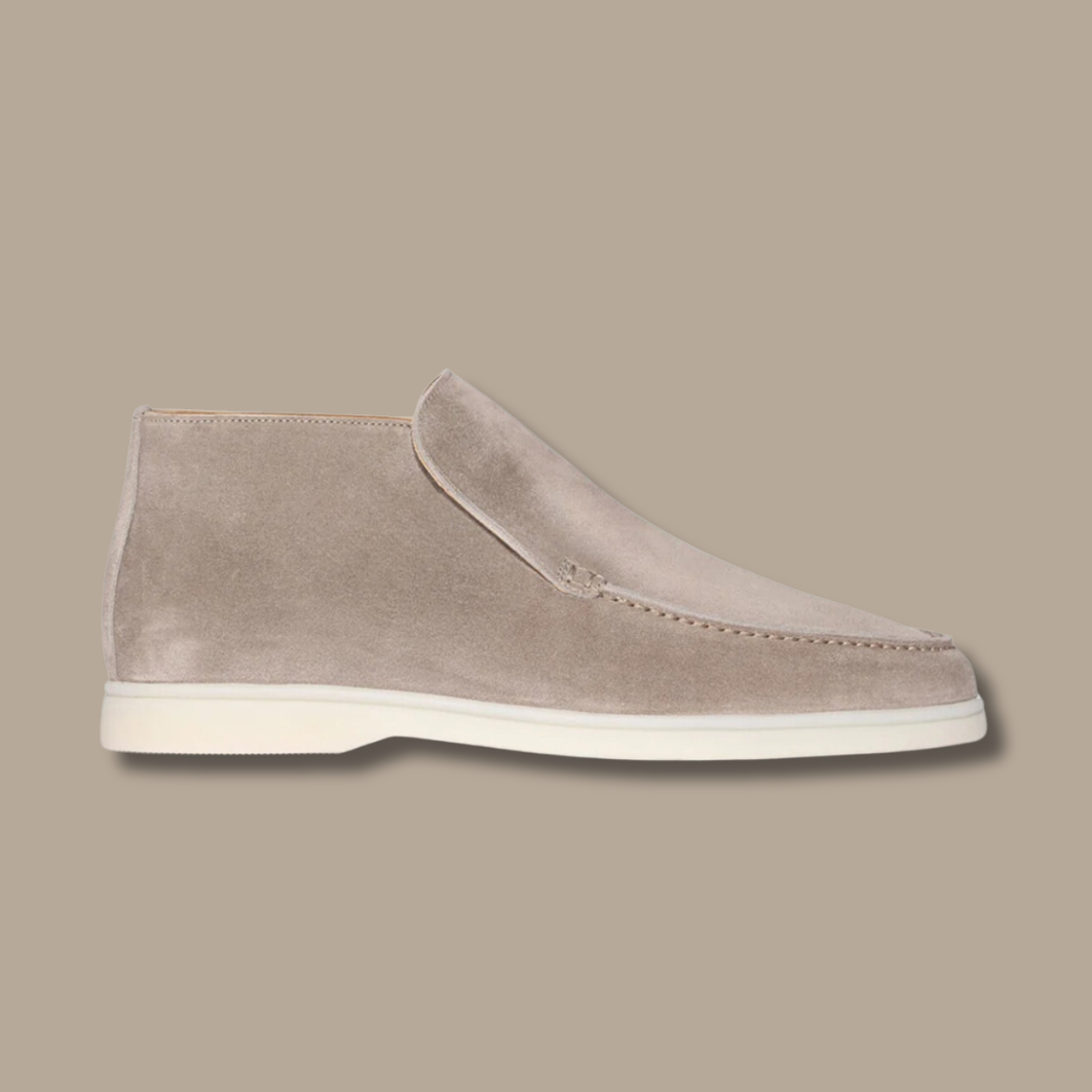 Sweden Loafers - LuxeStride SpringFlair-Suede - Beige-5.0-State of Style
