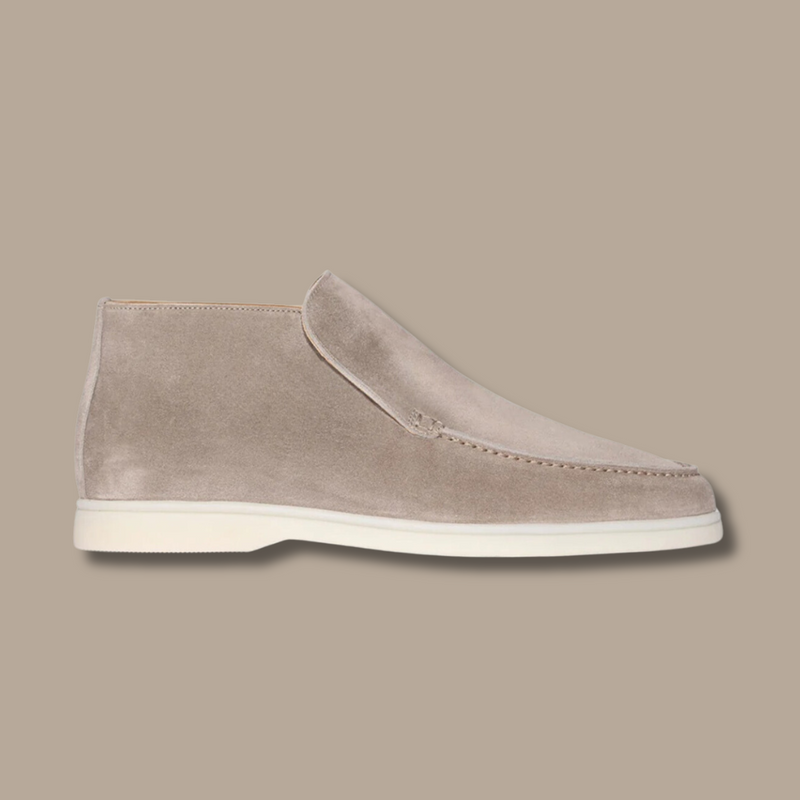 Sweden Loafers - LuxeStride SpringFlair-Suede - Beige-5.0-State of Style