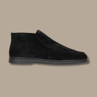 Sweden Loafers - LuxeStride SpringFlair-Suede - Black-5.0-State of Style