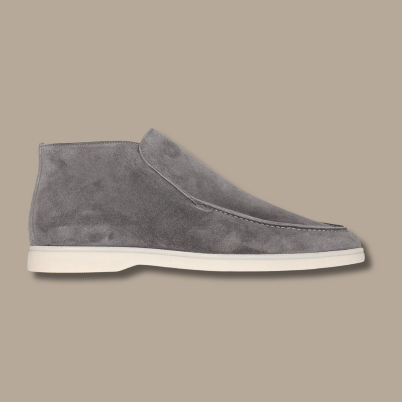Sweden Loafers - LuxeStride SpringFlair-Suede - Grey-5.0-State of Style