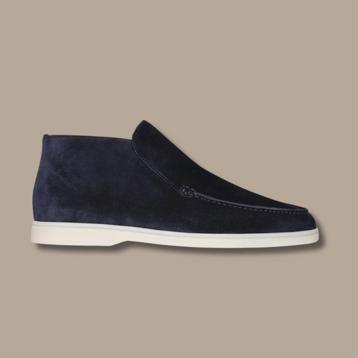 Sweden Loafers - LuxeStride SpringFlair-Suede - Marine-5.0-State of Style