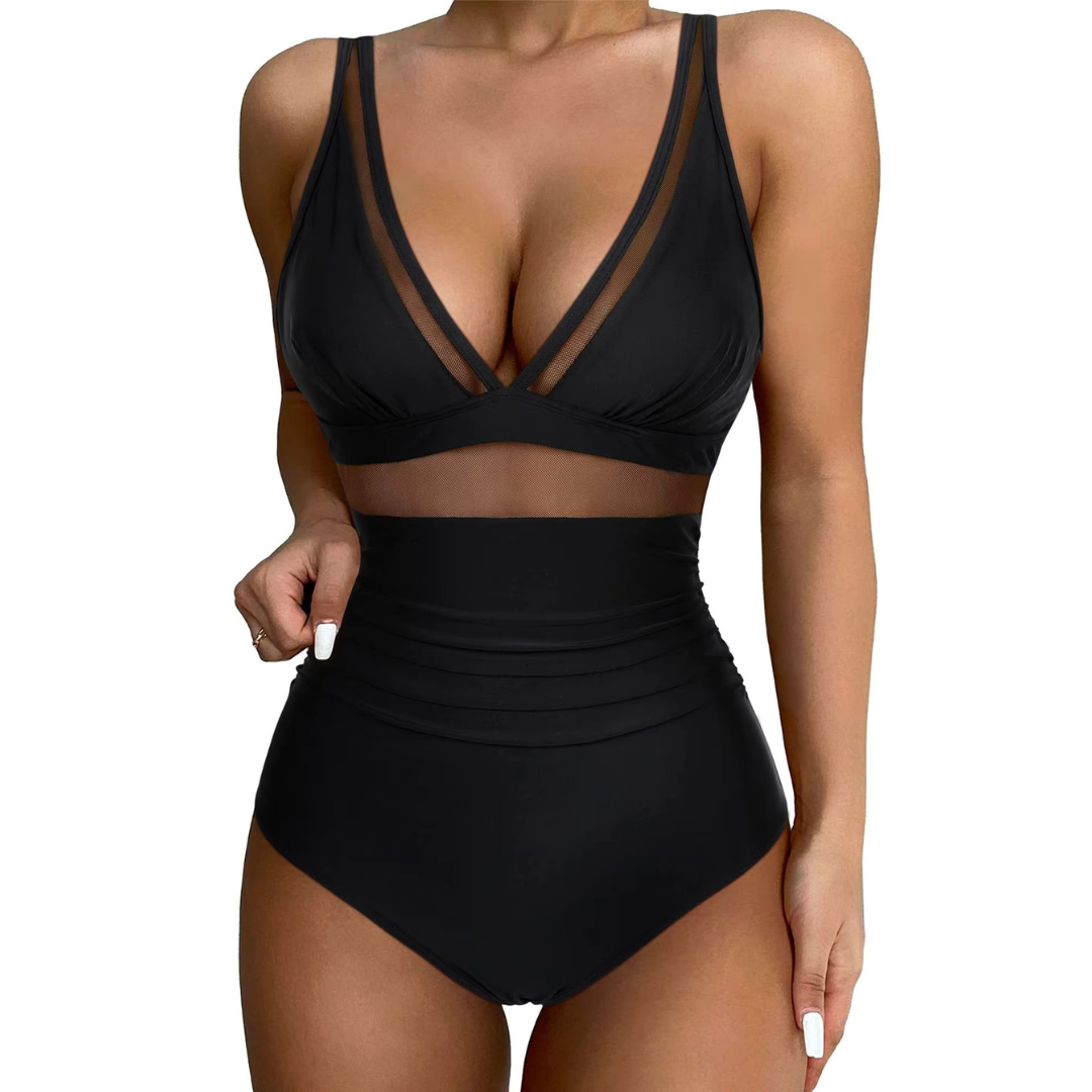 Swimsuit with Adjustable Straps and Flattering Fit – Leona-Black-XS-State of Style