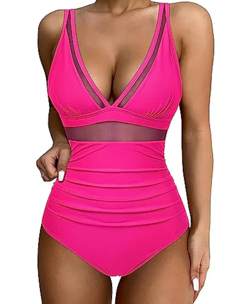 Swimsuit with Adjustable Straps and Flattering Fit – Leona-Pink-XS-State of Style