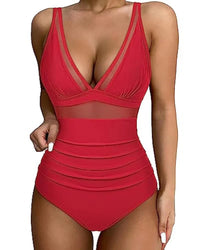 Swimsuit with Adjustable Straps and Flattering Fit – Leona-Red-XS-State of Style