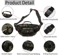 Tactical Waist Pack with Molle System and Multi-Pockets