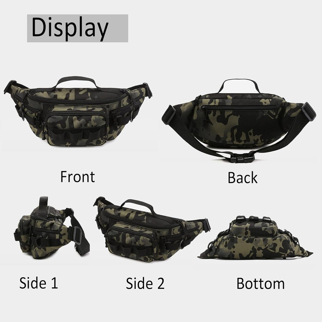Tactical Waist Pack with Molle System and Multi-Pockets