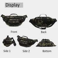 Tactical Waist Pack with Molle System and Multi-Pockets