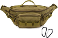Tactical Waist Pack with Molle System and Multi-Pockets