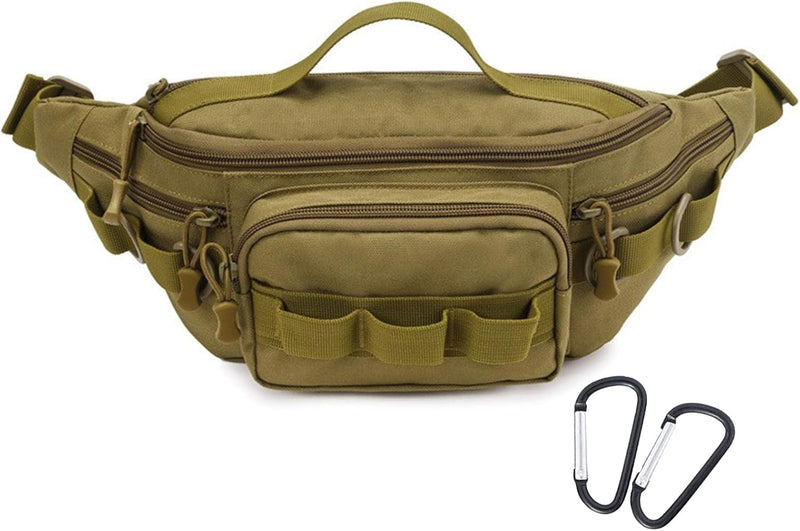 Tactical Waist Pack with Molle System and Multi-Pockets