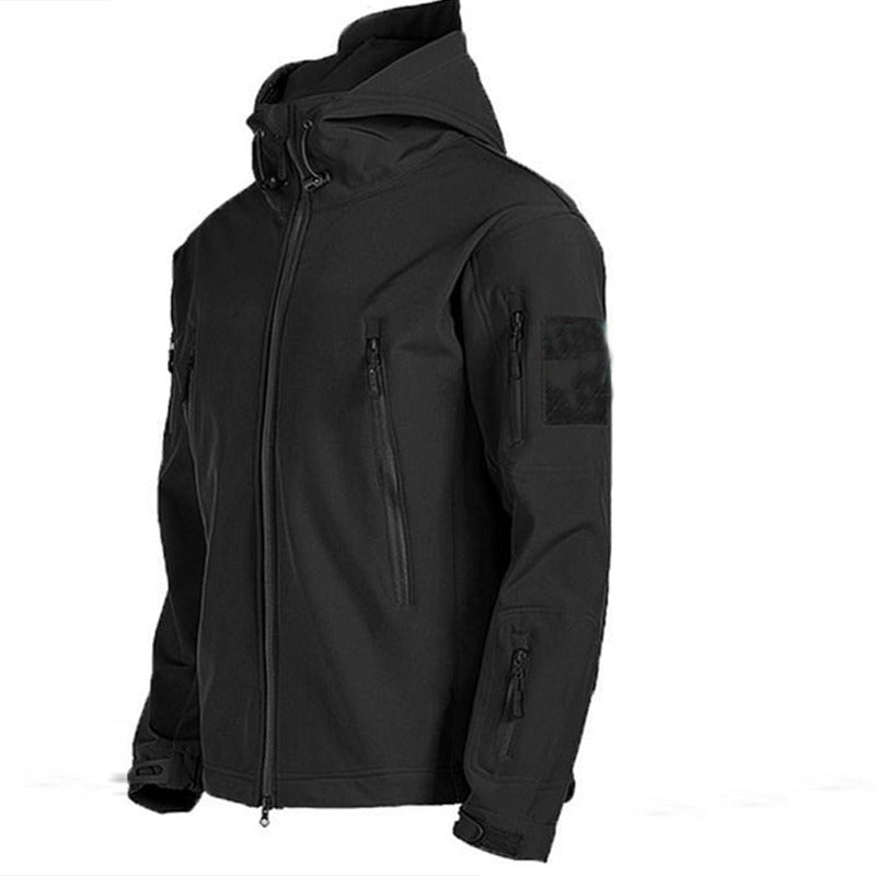 Tactical Men's Outdoor Clothing - ValorTrek-Black-Thermal Jacket-S-State of Style
