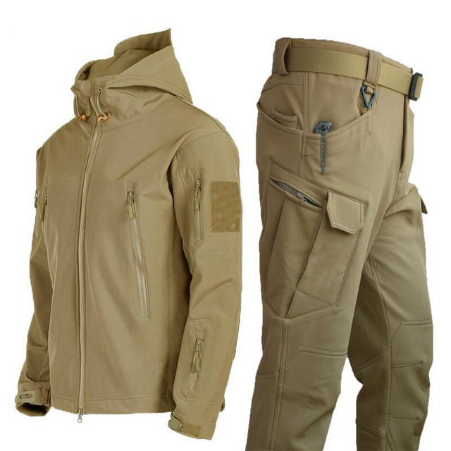 Tactical Men's Outdoor Clothing - ValorTrek-Khaki-Bundle offer! (Jacket + Trousers)-S-State of Style