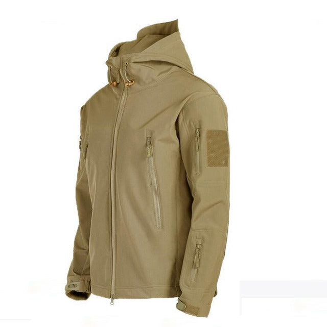 Tactical Men's Outdoor Clothing - ValorTrek-Khaki-Thermal Jacket-S-State of Style