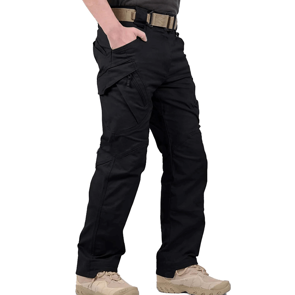 Tactical Outdoor Cargo Trousers | Nova Stretch Cargo Trousers for Men-Black-S-State of Style
