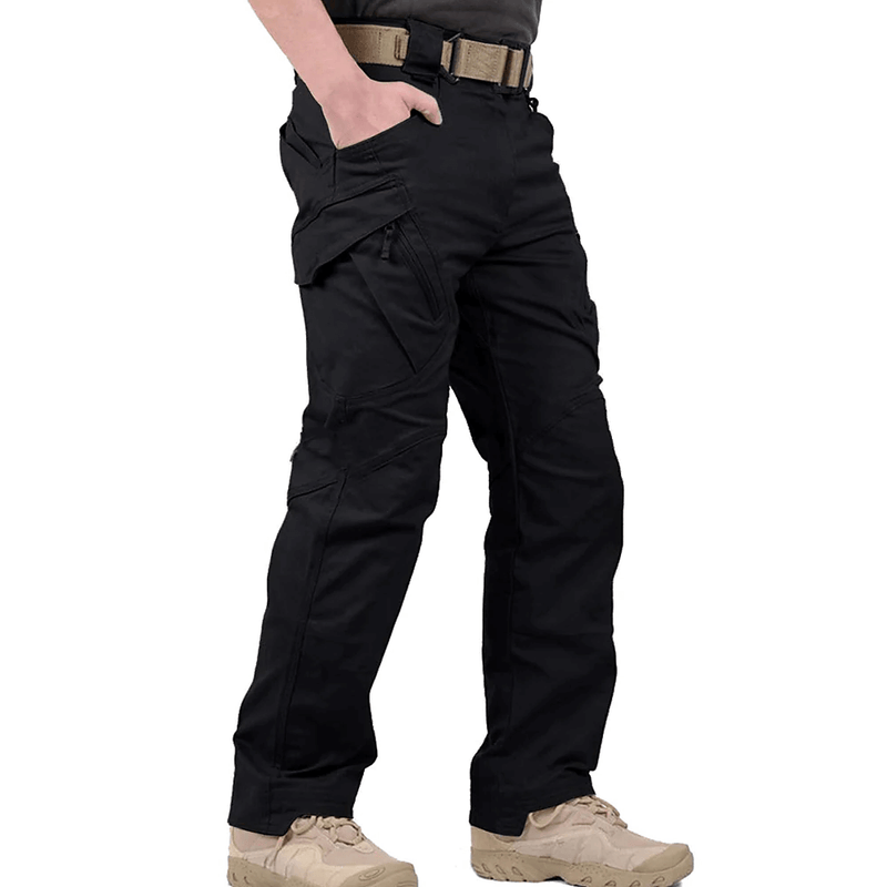 Tactical Outdoor Cargo Trousers | Nova Stretch Cargo Trousers for Men-Black-S-State of Style
