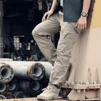 Tactical Outdoor Cargo Trousers | Nova Stretch Cargo Trousers for Men-Khaki-S-State of Style
