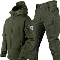 Tactical Wind and Waterproof Outdoor Set for Men - Logan-Green-S-State of Style