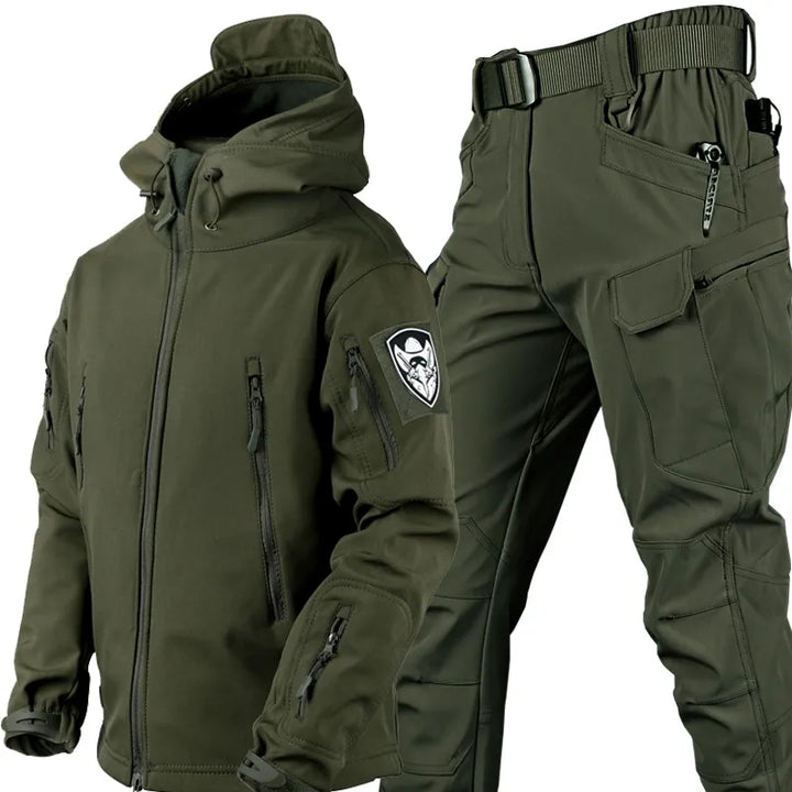 Tactical Wind and Waterproof Outdoor Set for Men - Logan-Green-S-State of Style