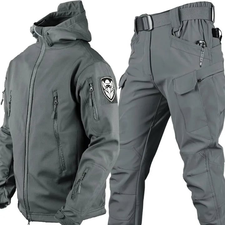 Tactical Wind and Waterproof Outdoor Set for Men - Logan-Grey-S-State of Style