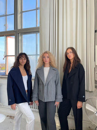 Tailored Ladies Winter Jacket - Elise-Grey-XS/S-State of Style