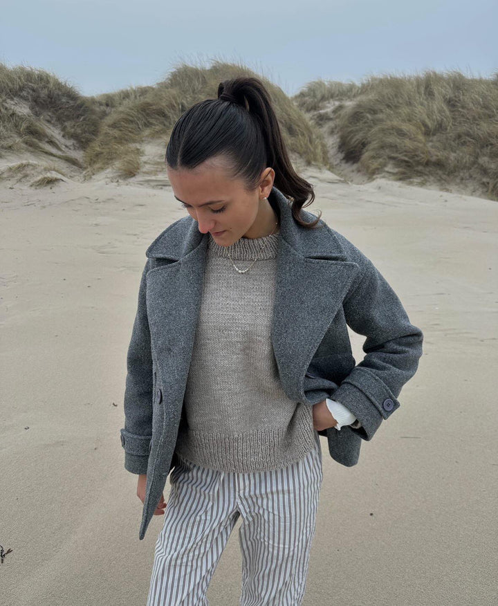 Tailored Ladies Winter Jacket - Elise-Grey-XS/S-State of Style