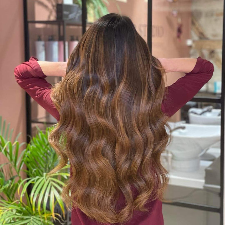 Tape-in Hair Extensions – Veloura Tape (Warm Brown Balayage 2+7)-State of Style