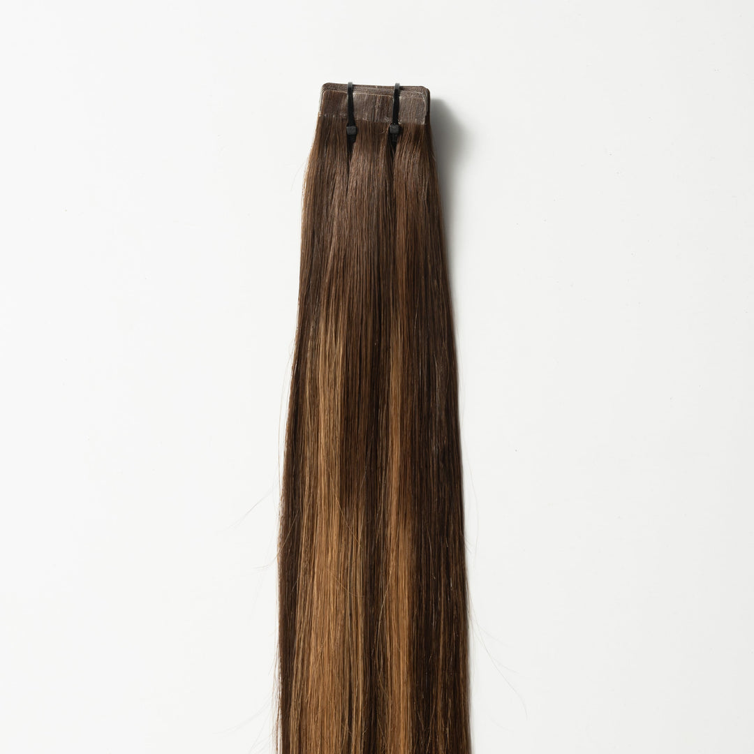Tape-in Hair Extensions – Veloura Tape (Warm Brown Balayage 2+7)-State of Style
