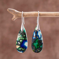 Tear-Shaped Earrings with Natural Grounding – Sylvara-Gold-State of Style