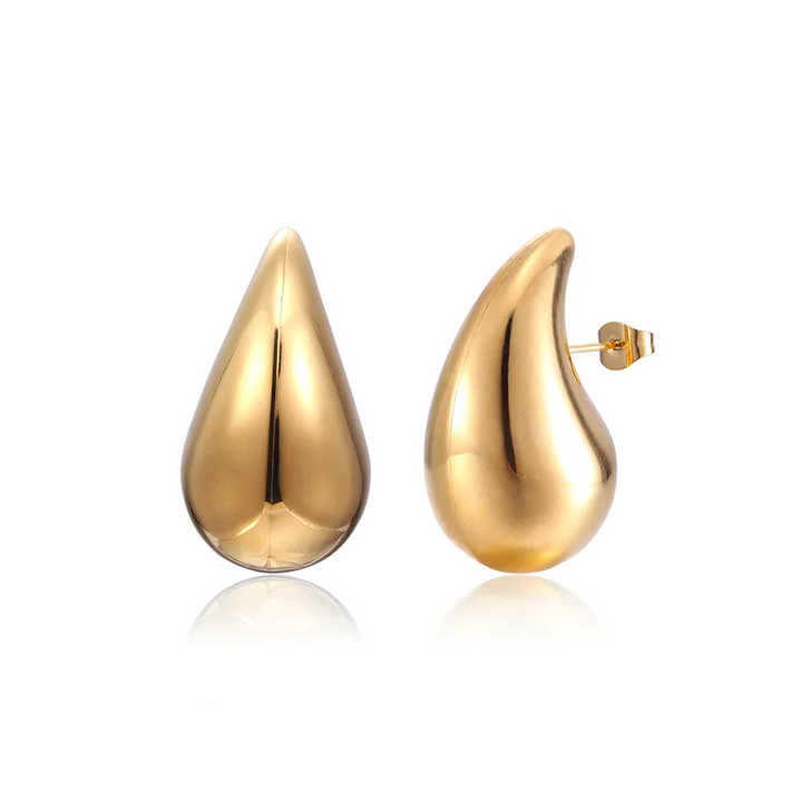 Teardrop Earrings - GlimmerDrops-Gold-2.3cm-State of Style