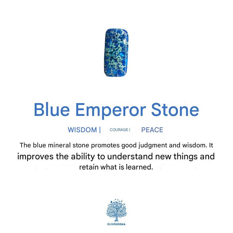 Teardrop Shaped Emperor Stone Earrings - Amara-Purple-State of Style